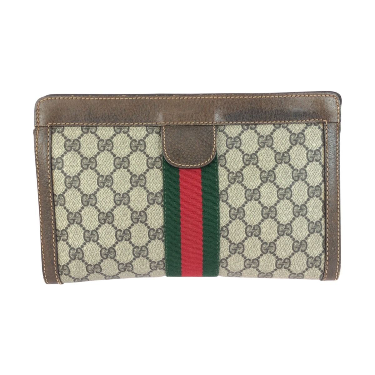 GUCCI グッチ ヴィンテージ オールドグッチ シェリーライン ブラウン