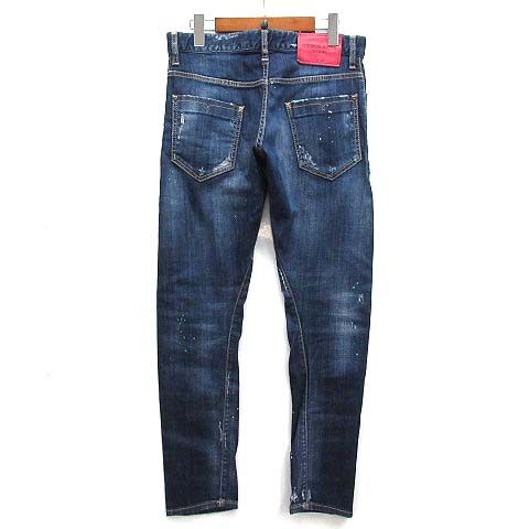 【中古】ディースクエアード DSQUARED2 セクシーツイストジーンズ SEXY TWIST JEAN デニム パンツ ペイント ダメージ加工 S74LA0899 44 ディースクエアード DSQUARED2 セクシーツイストジーンズ SEXY TWIST