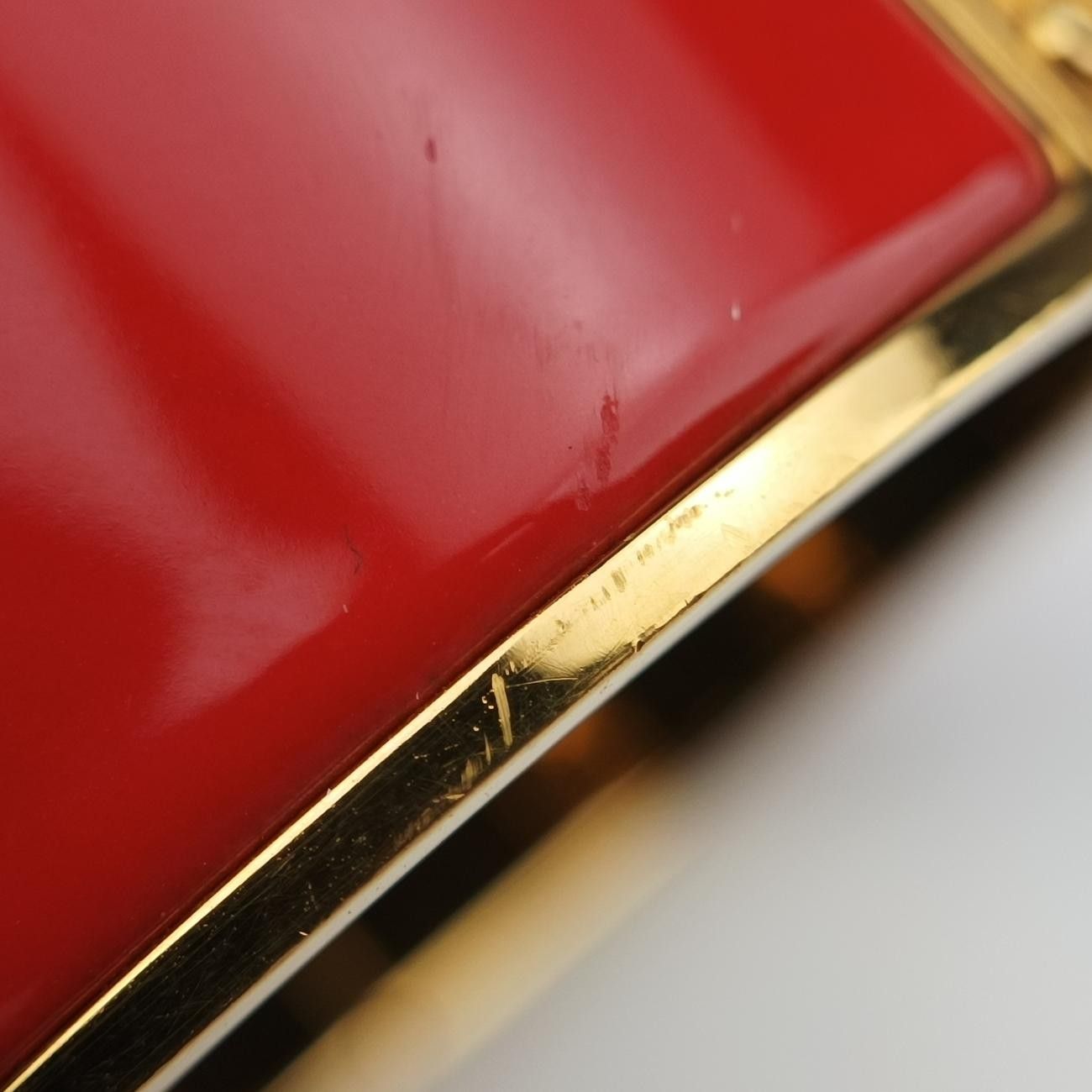 エルメスHermesクリッククラック レッド×ゴールド