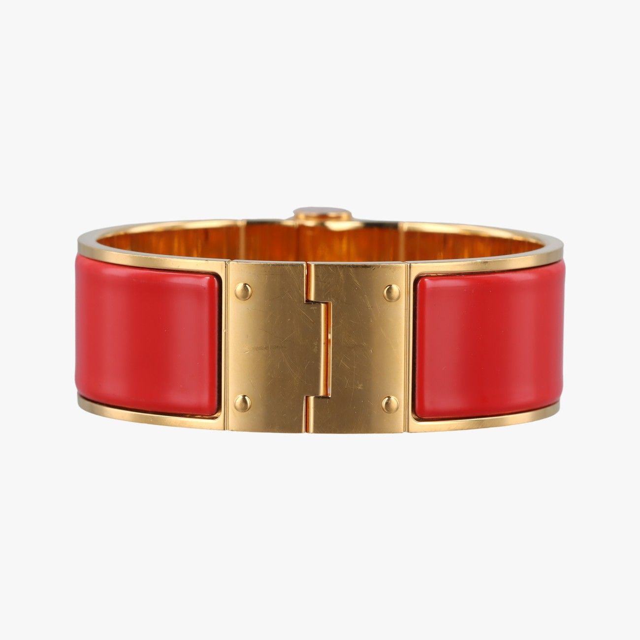 エルメスHermesクリッククラック レッド×ゴールド GP SP 0167
