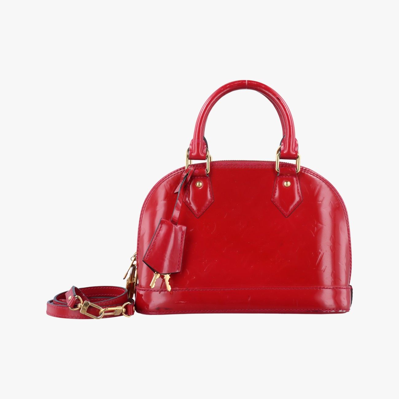 ルイヴィトンLouis VuittonアルマBB ポムダムール ヴェルニ M 91606 製番不明