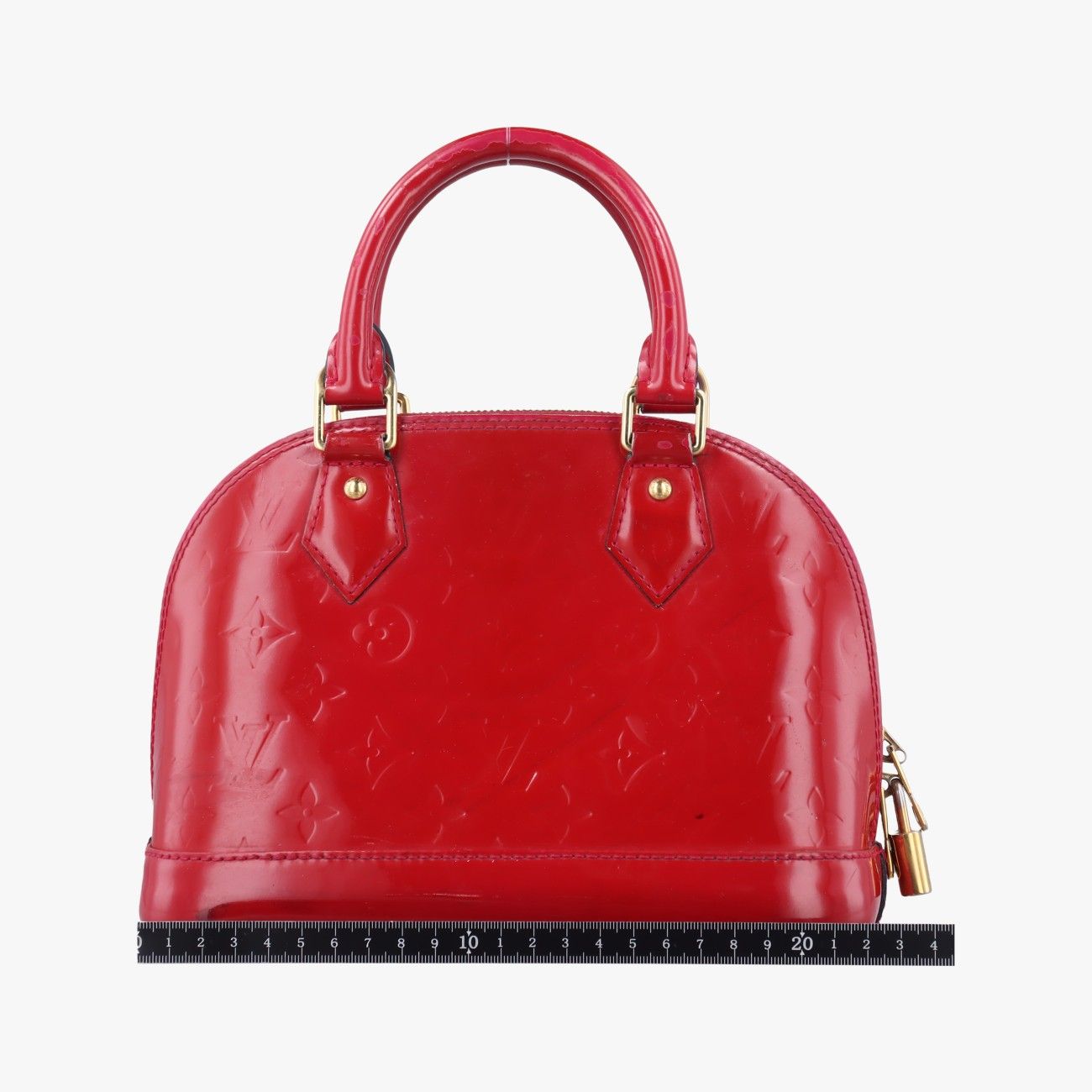 ルイヴィトンLouis VuittonアルマBB ポムダムール ヴェルニ M 91606 製番不明