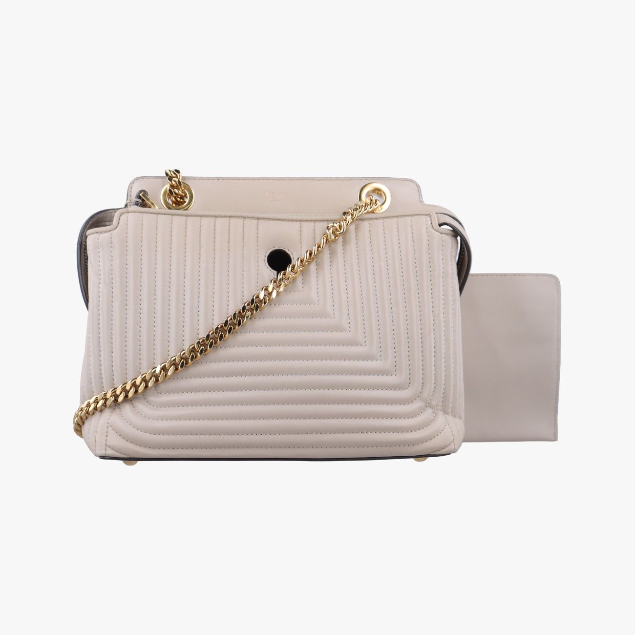 フェンディFendiドットコム クリック スモール ベージュ レザー 8 BN 299 299-9 NJ-178.8007