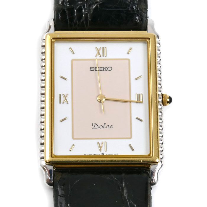 SEIKO セイコー DOLCE ドルチェ 14 KT SS 腕時計 電池式 9531 5120 14金 メンズ