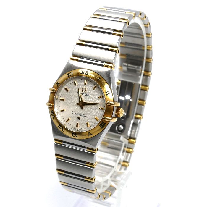 OMEGA オメガ コンステレーション 腕時計 電池式 1372 30 ハーフバー レディース