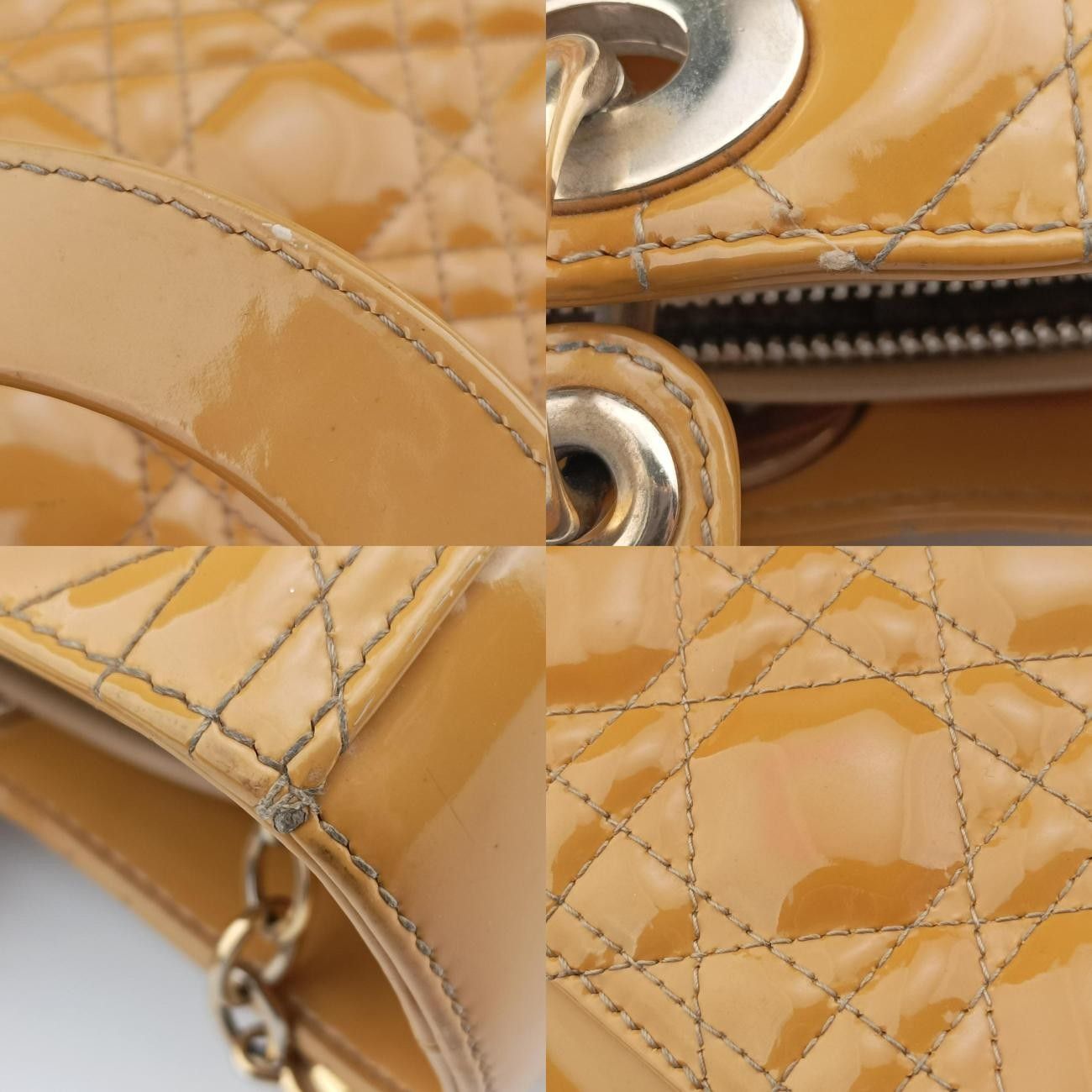 ベージュ パテント