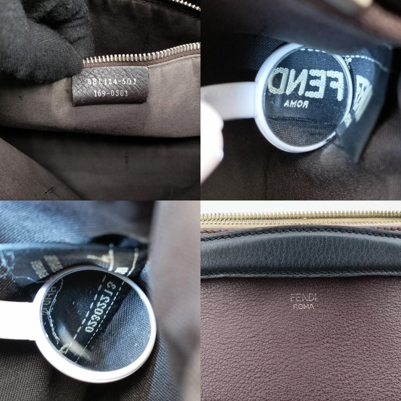  フェンディFendiバイザウェイ ボルドー × ブラック レザー 8 BL 124 124-5 QJ 169-0501 メッセンジャーバッグ ショルダーバッグ