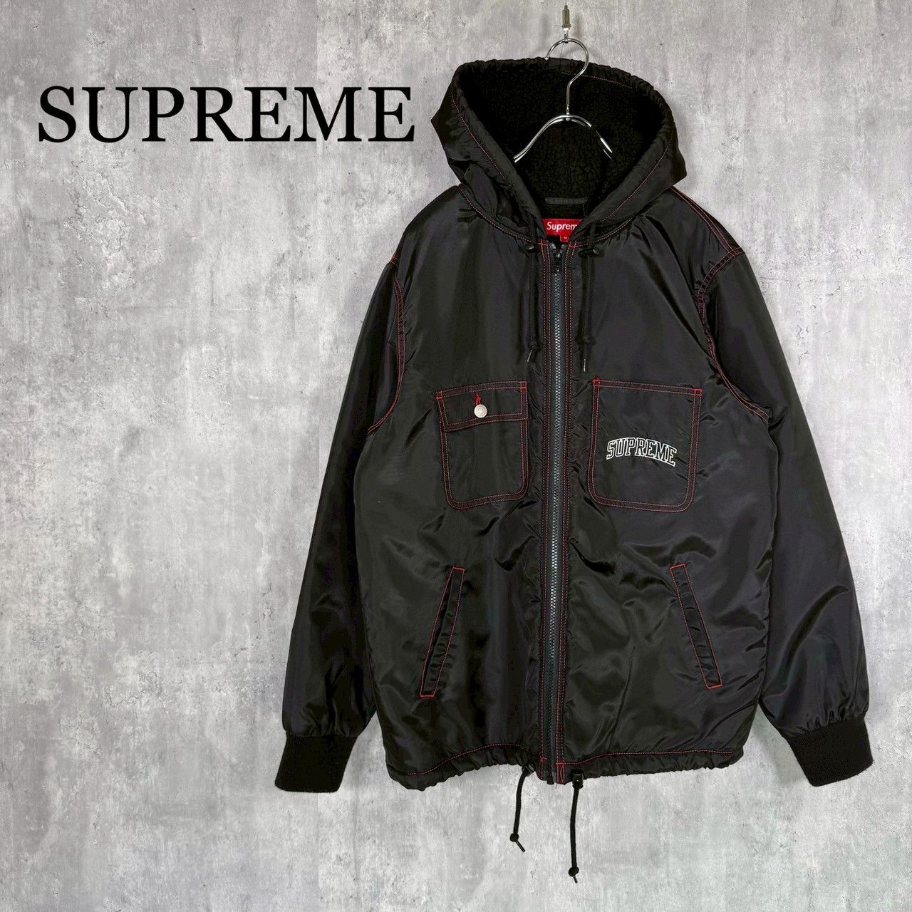 SUPREME』シュプリーム (M) シェルパラインナイロンジップアップ