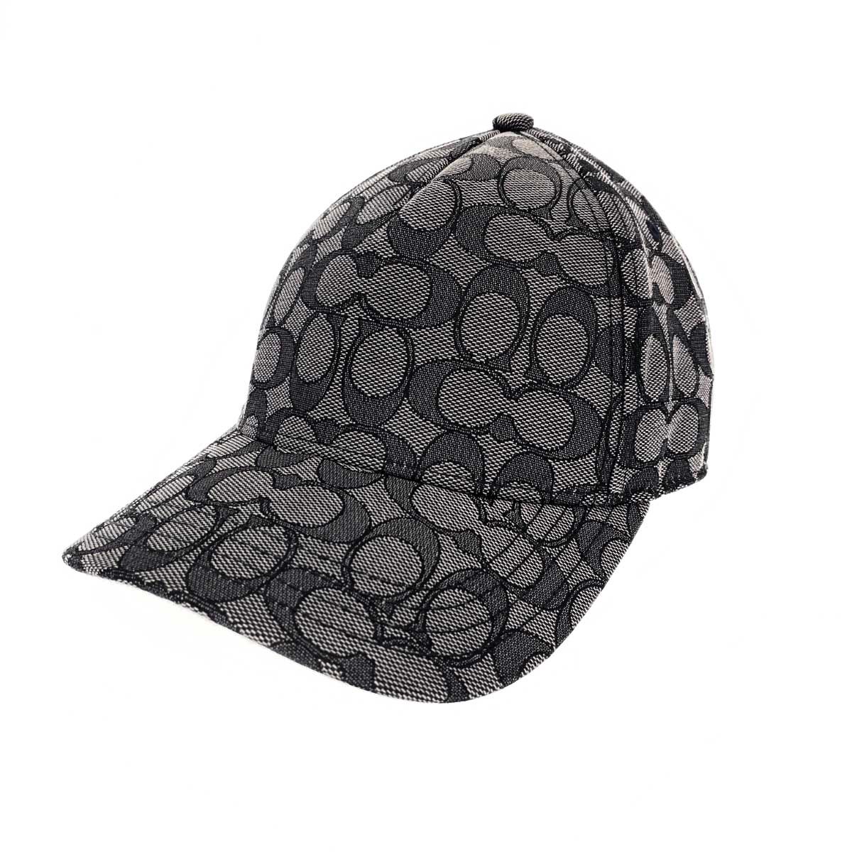 【新品】COACH コーチ グレージュキャップ 帽子 男女兼用！ユニセックスで！ COACH コーチ キャップ シグネチャー/ジャガード グレー ユニセックス