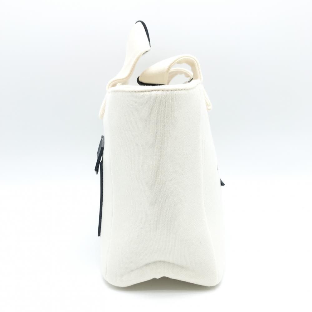 新品】パーリーゲイツ カートバッグ 白×ネイビー ニコちゃん スマイル