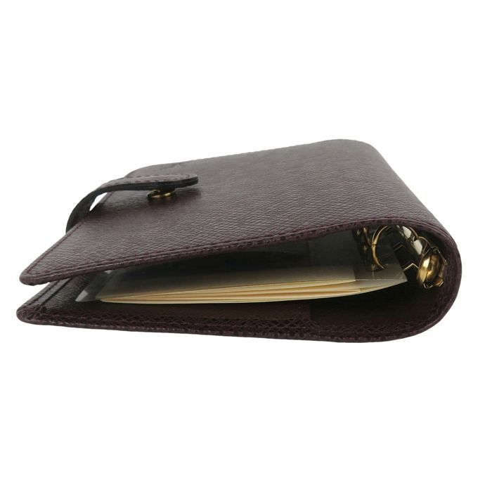 LOUIS VUITTON ルイヴィトン アジェンダ PM タイガ レザー 6穴式 システム手帳カバー ブラウン アカジュー スペイン製 外箱付き rk10417