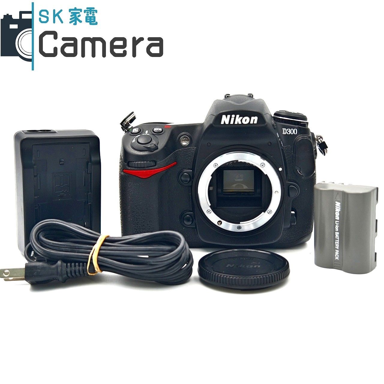 Nikon D 300 ボディ 電池 充電器 付 ショット数約2000回 ニコン