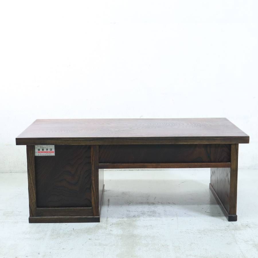 岩谷堂箪笥 別注片袖文机 幅92cm 欅 漆塗装 ローデスク 和家具 伝統