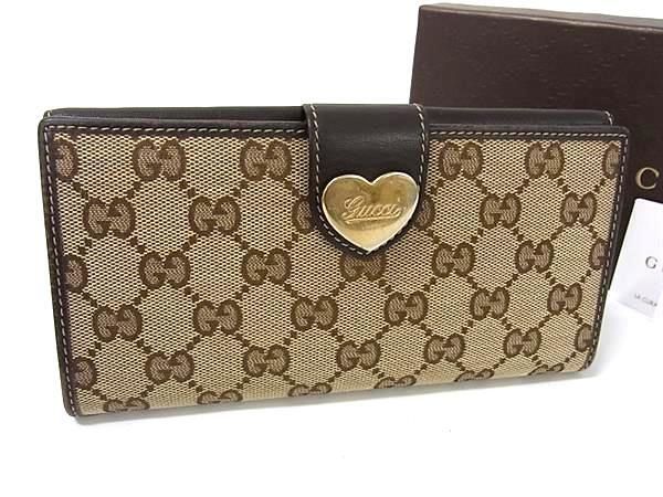 GUCCI グッチ 財布 GGキャンバス 203550 ブラウン キャンバス