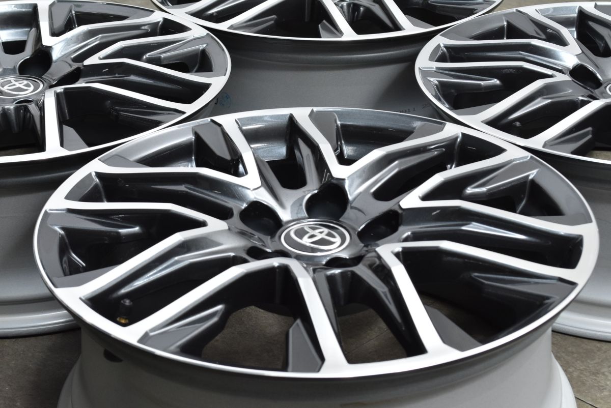 新車外し品 トヨタ カローラクロス 後期 18 in 7 J 40 PCD 114 3 4本セット 交換用 車検用 C HR ヤリスクロス ノア ヴォクシー