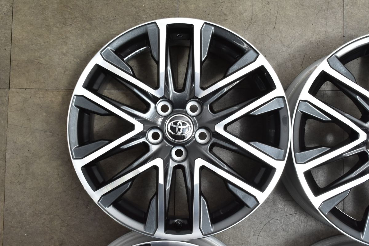  新車外し品 トヨタ カローラクロス 後期 18 in 7 J 40 PCD 114 3 4本セット 交換用 車検用 C HR ヤリスクロス ノア ヴォクシー 18インチ ホイール