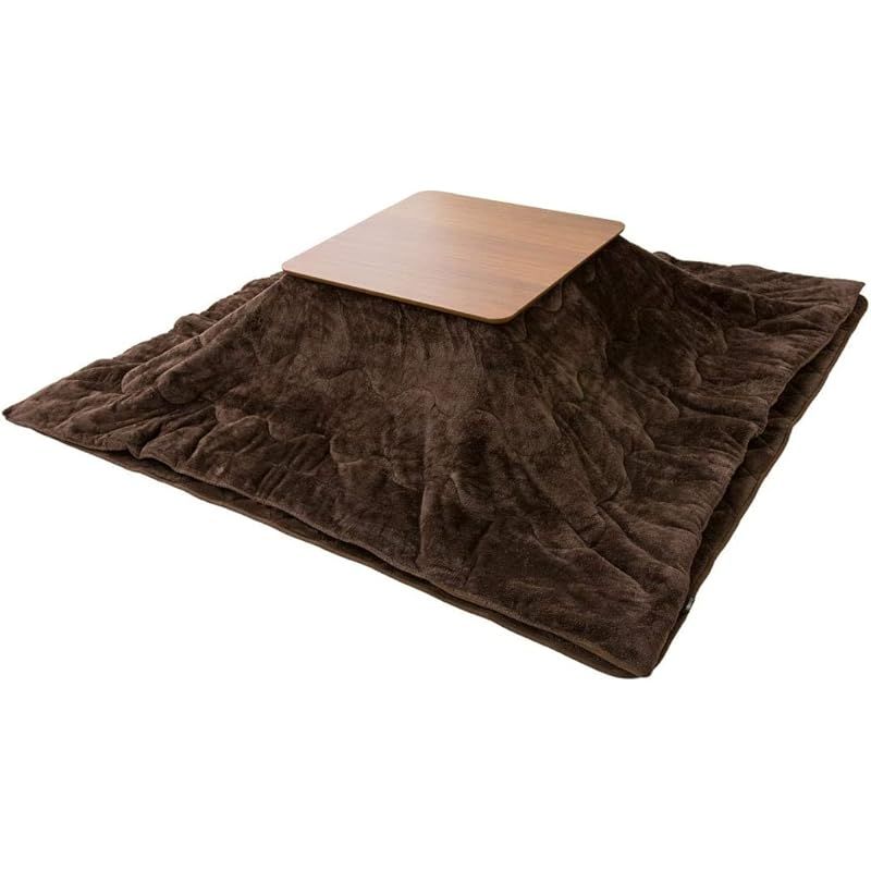 エムール こたつ布団 セット こたつ布団セット こたつ 2点セット 掛け布団 敷き布団 洗える 正方形 ブラウン
