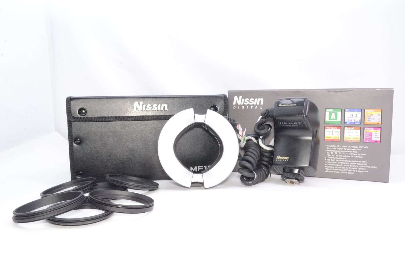 元箱 付き 品 ニッシンデジタル MF 18 ニコン用 リングフラッシュ
