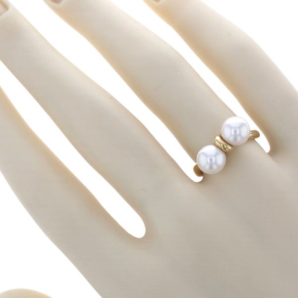 MIKIMOTO ミキモト K18YG イエローゴールド リング パール 真珠 6.8mm