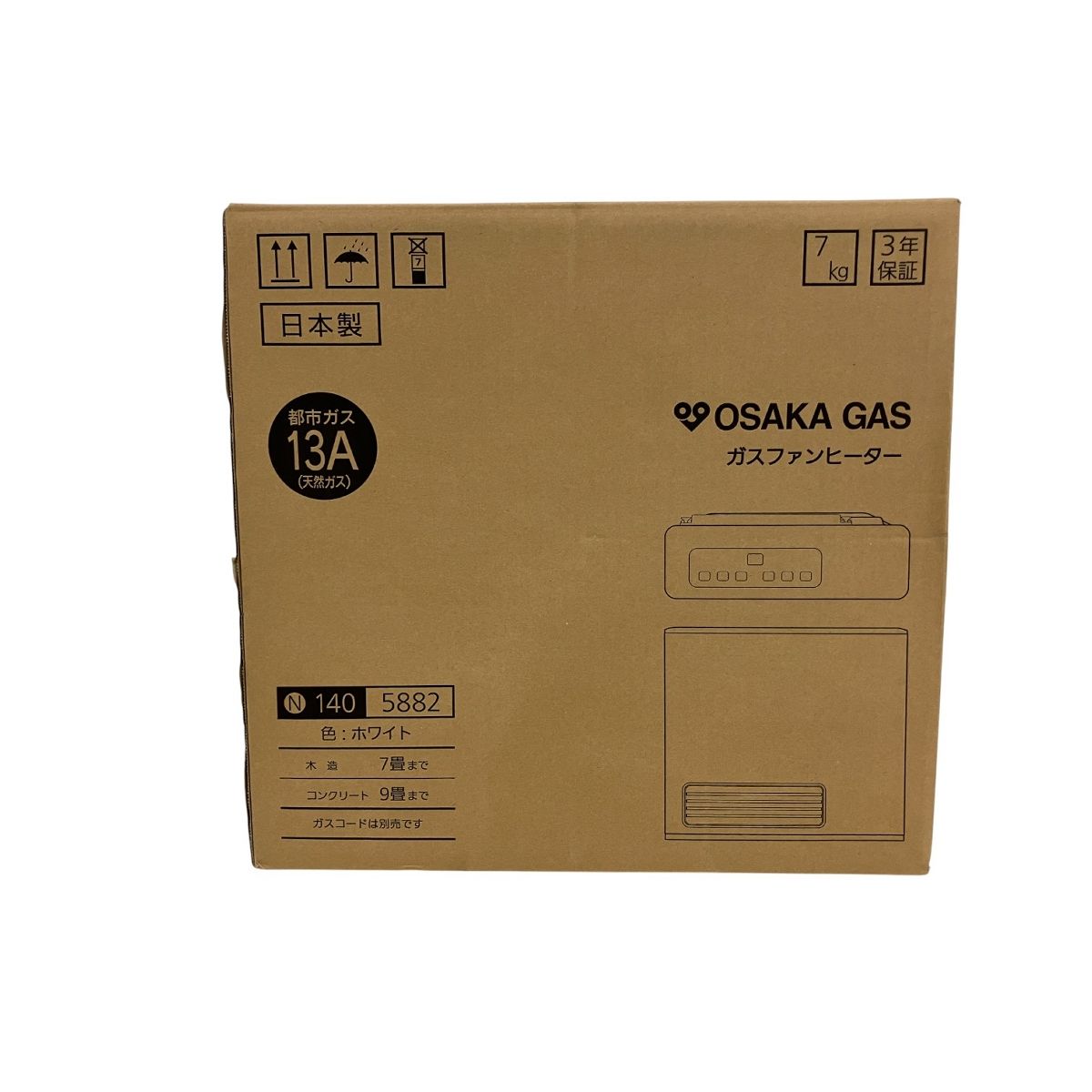 大阪ガス 140-5882 13A 大阪ガス 140-5882 13A 楽天市場】大阪ガス 都市ガス用 ガスファン