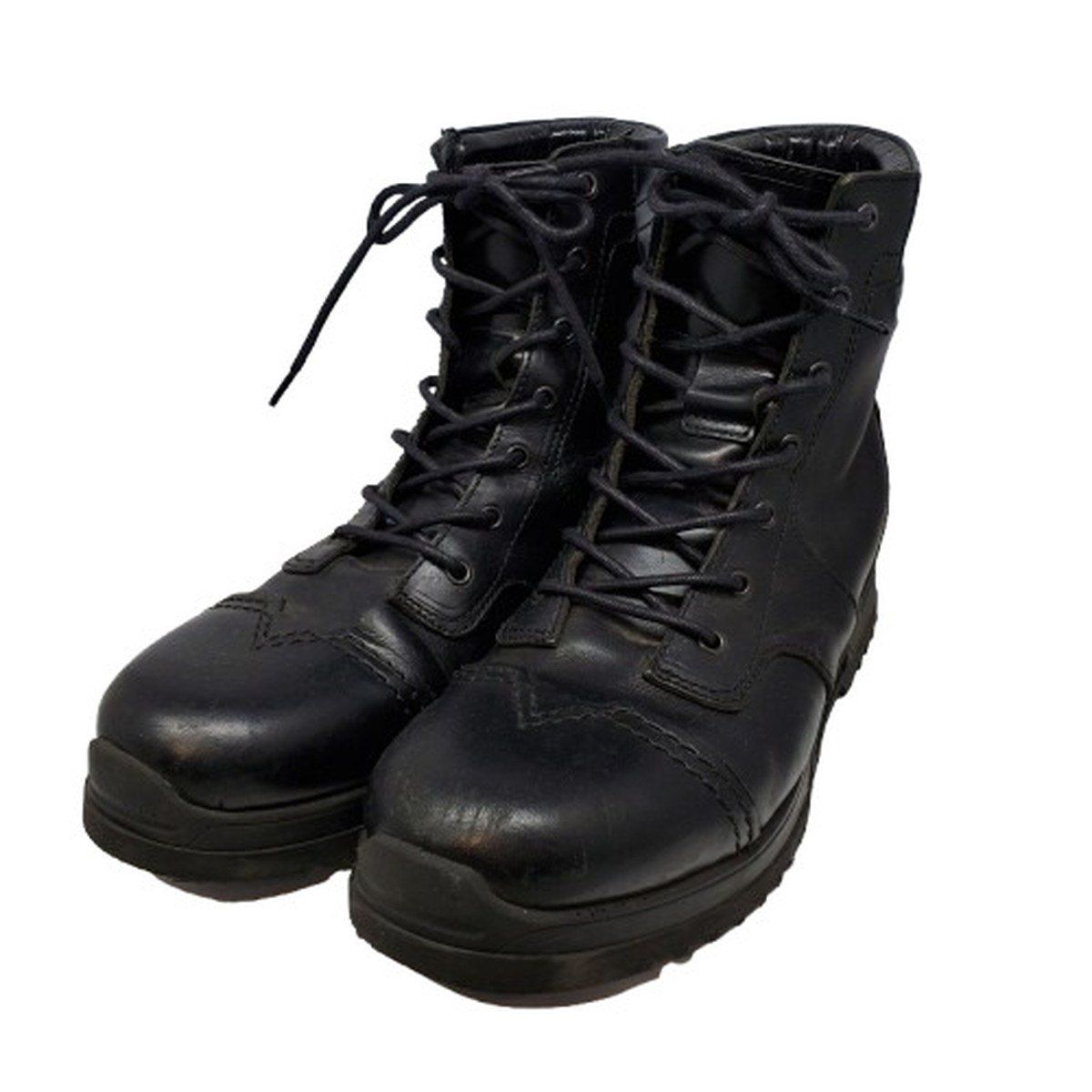 DIESEL ディーゼル　アッパーフリーク　レザー　ブーツ　スニーカー DIESEL（ディーゼル） サイドジップレースアップブーツ レザーブーツ