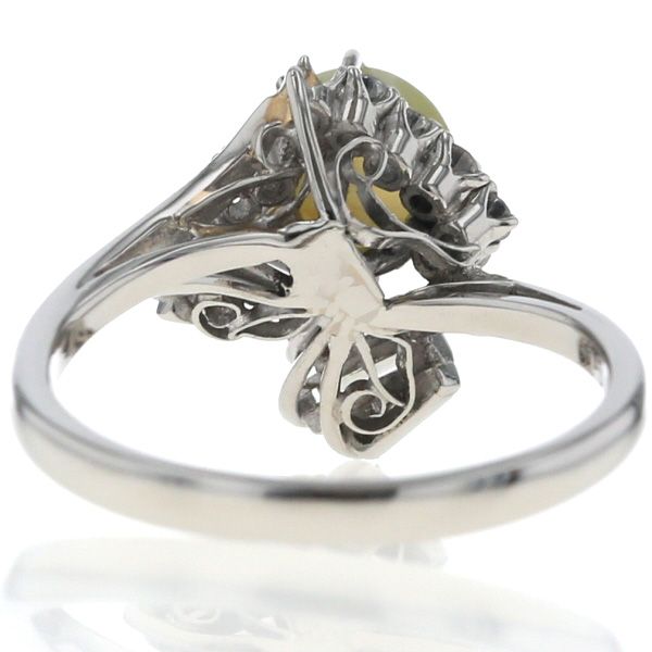 PT900 プラチナ キャッツアイ リング 楽天市場】キャッツアイ リング プラチナ PT900 ダイヤモンド 指輪