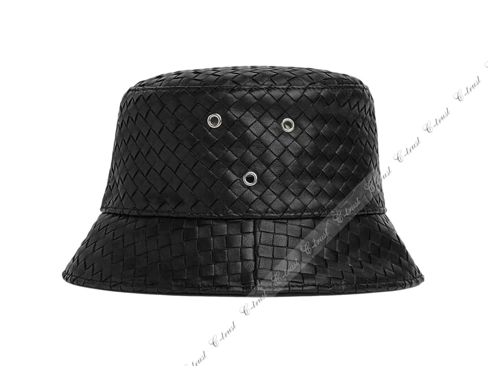 帽子BOTTEGA　VENETA Men's Intrecciato Leather Bucket Hat in Dark green | Bottega Veneta SE