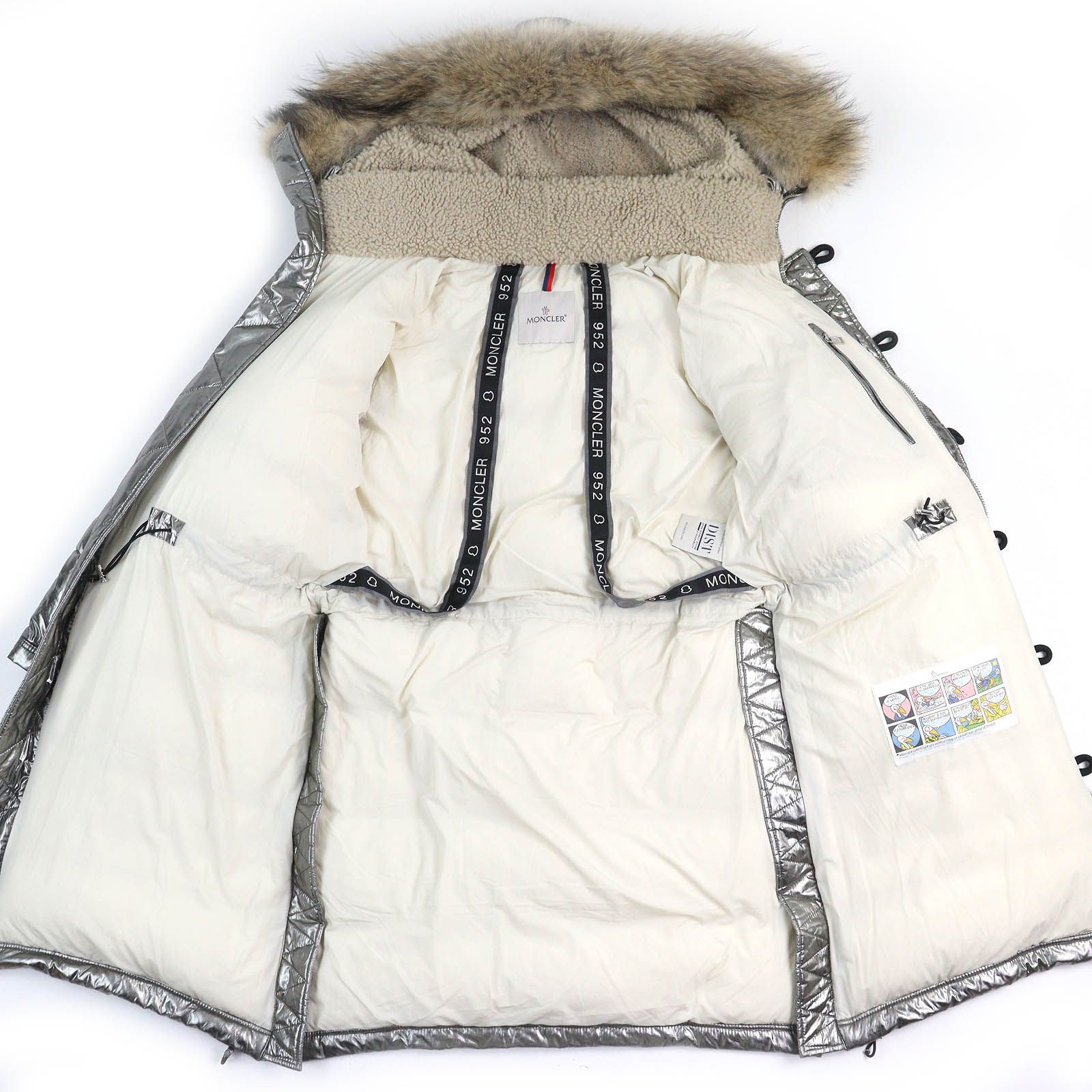 極美品△MONCLER モンクレール INUIT イヌイット ロゴワッペン 襟