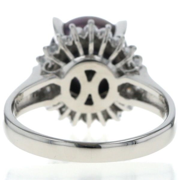 【美品】黒喋真珠ダイヤモンド付きリング（11mm）PT900プラチナ　指輪 Black Pearl Pt900黒蝶パール ダイヤモンドリング (NO.125687) – JEX