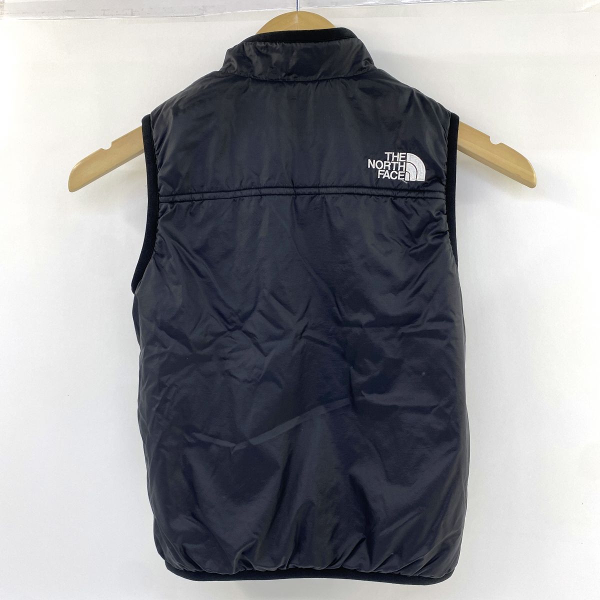 THE NORTH FACE ノースフェイス リバーシブル コージーベスト 120サイズ NYJ82034 ブラック キッズ ※中古