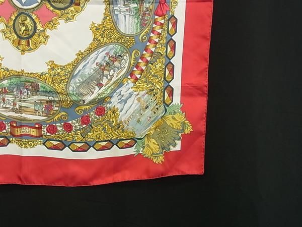 HERMES エルメス スカーフ カレ90 マルチカラー シルク100% レディース