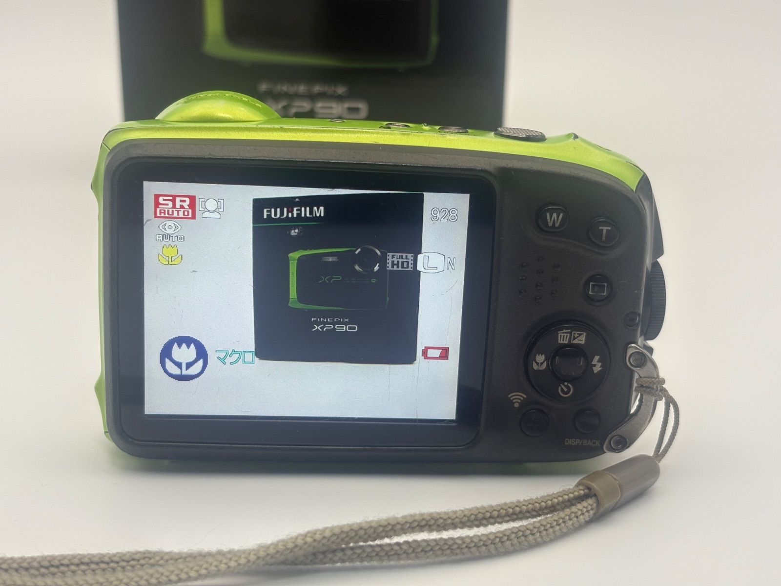 付属品完備 FUJIFILM FinePix 販売 X90 ライム