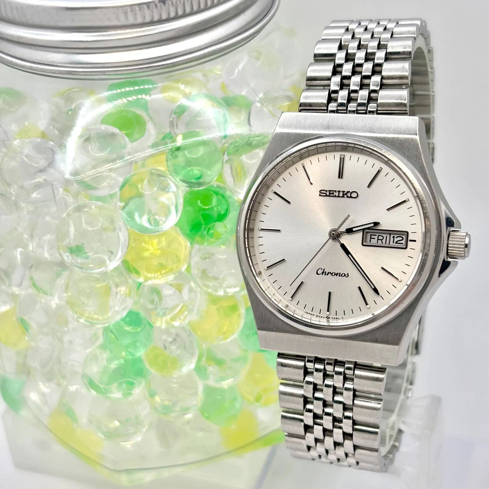 美品/新品電池】SEIKO セイコー Chronos クロノス メンズ 腕時計