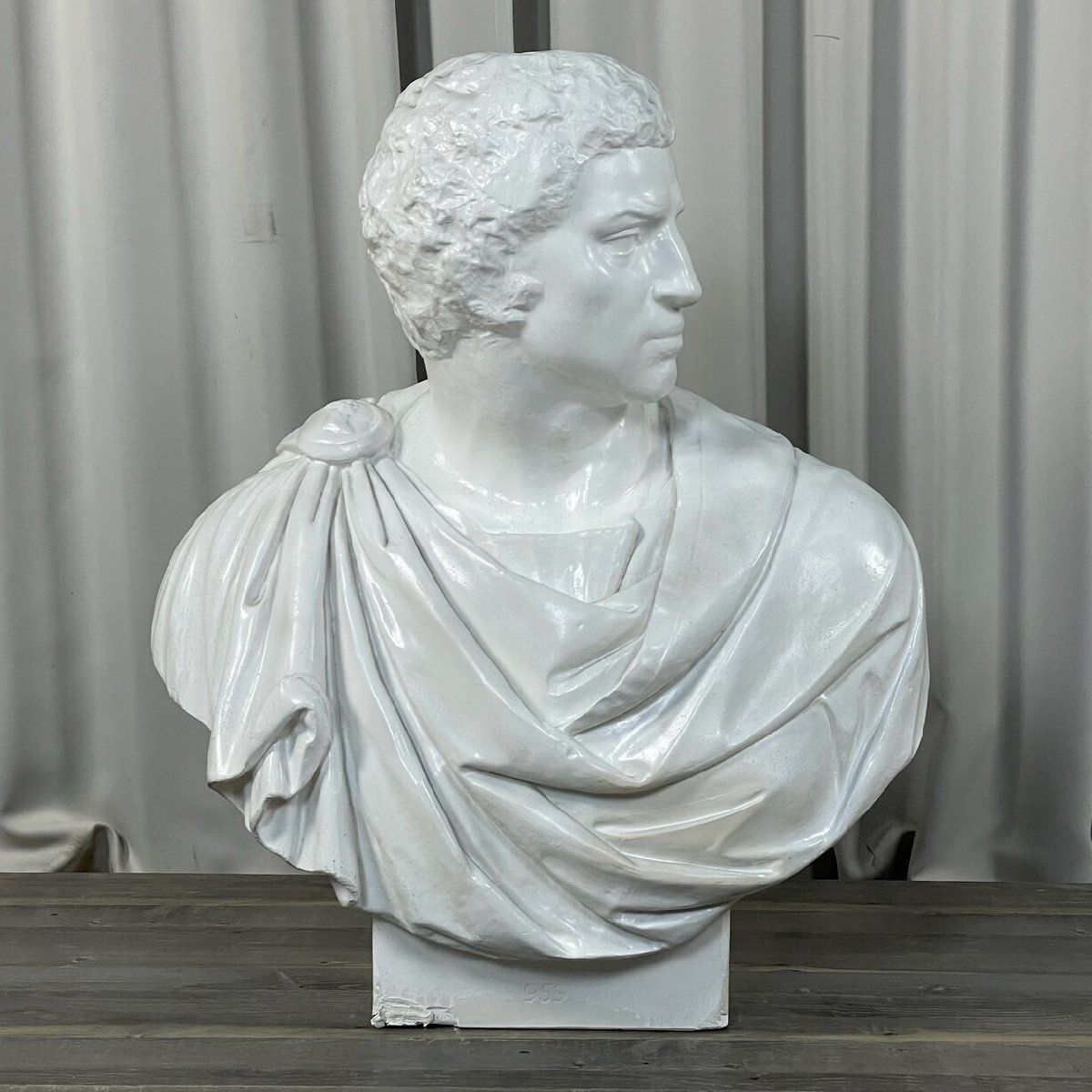 希少　石膏像　ブルータス　胸像　デッサン　特大　美大 XD08 ブルータス 石膏像 胸像 美術 インテリア オブジェ デッサン