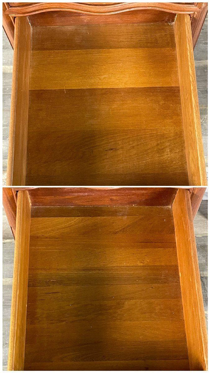 3223 唐木家具 花梨材 総無垢 チェスト / 電話台 クラシック