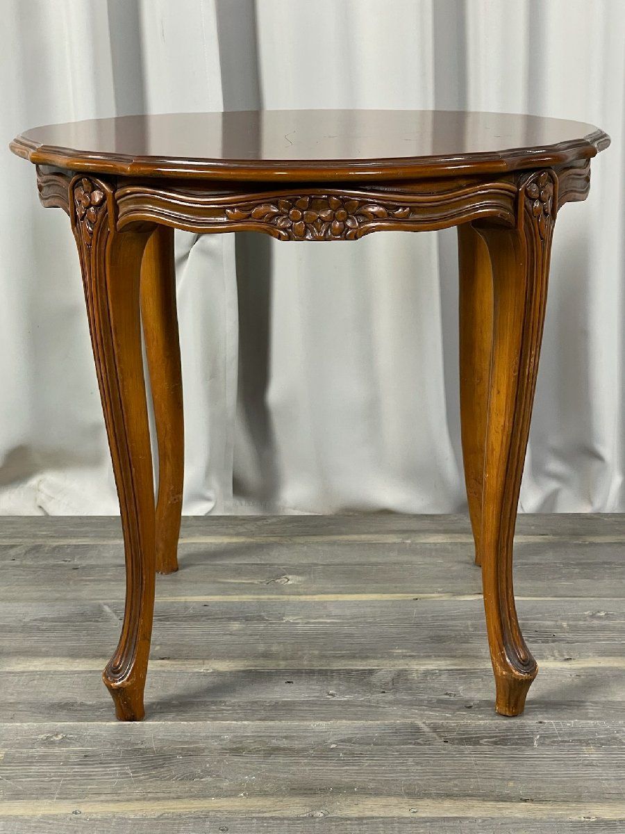 XD12 アンティーク 猫脚 サイド テーブル ラウンド 丸 / クラシック