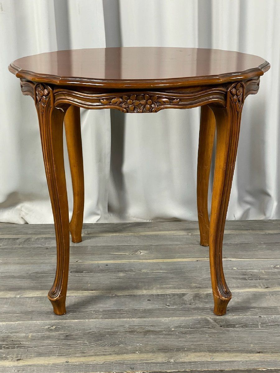 XD12 アンティーク 猫脚 サイド テーブル ラウンド 丸 / クラシック