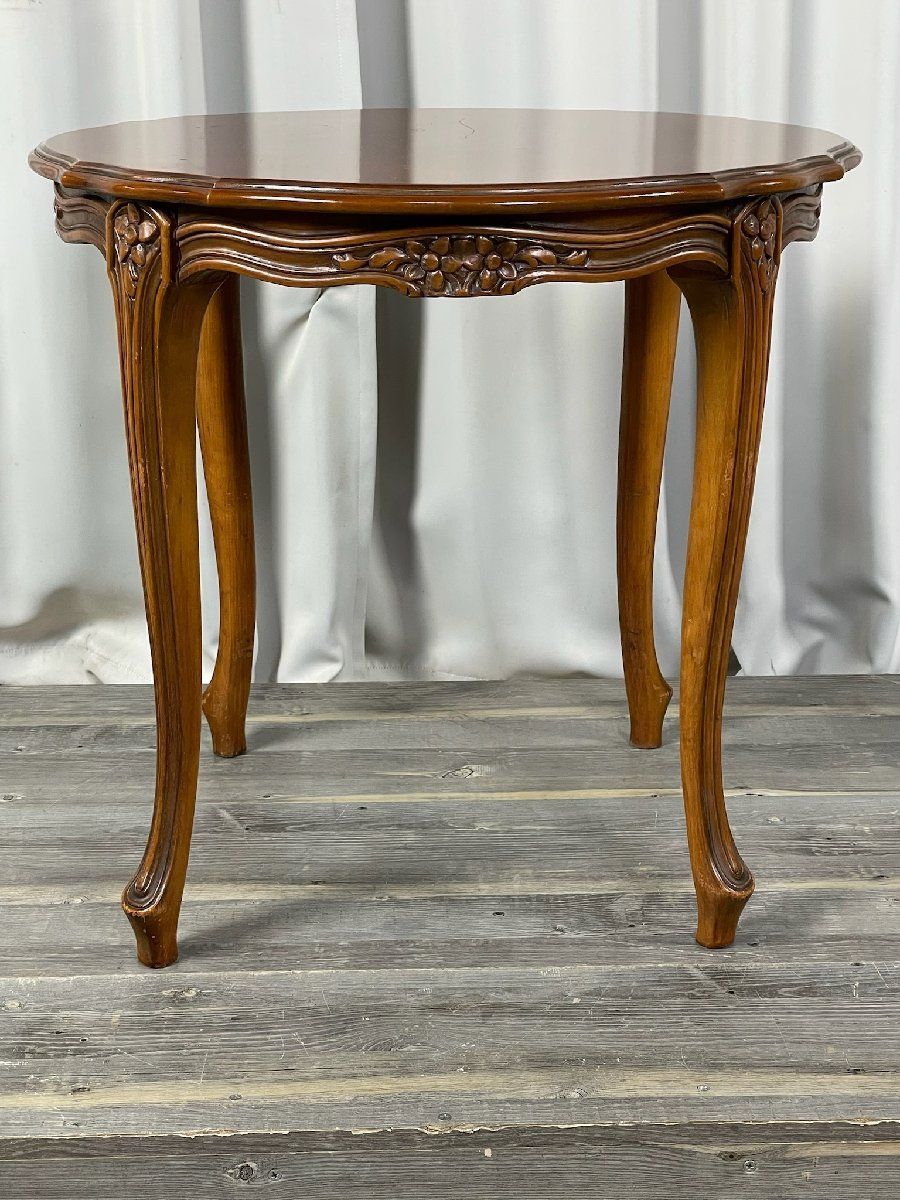 XD12 アンティーク 猫脚 サイド テーブル ラウンド 丸 / クラシック