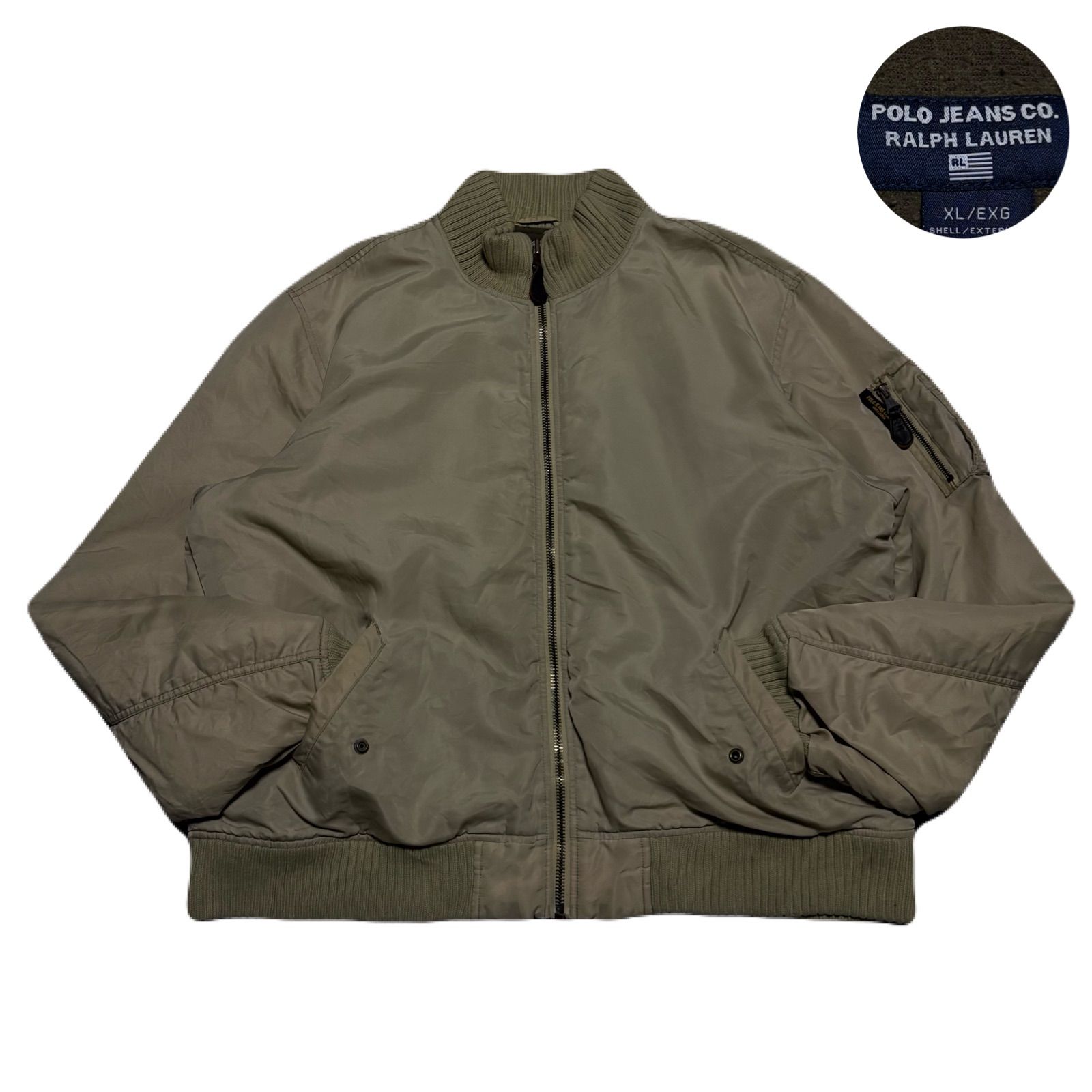 Polo Jeans Company MA-1フライトジャケット Vintage Polo Ralph Lauren Jeans Company MA-1 Military Bomber