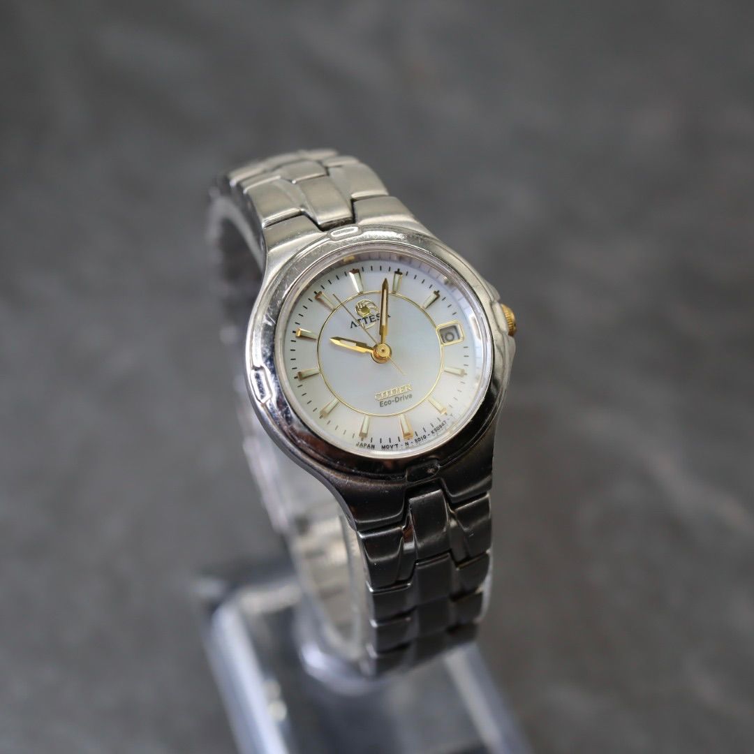 CITIZEN シチズン 腕時計 アテッサ ATTESA ソーラー エコ ドライブ レディース シルバー 銀 スーパーチタニウム