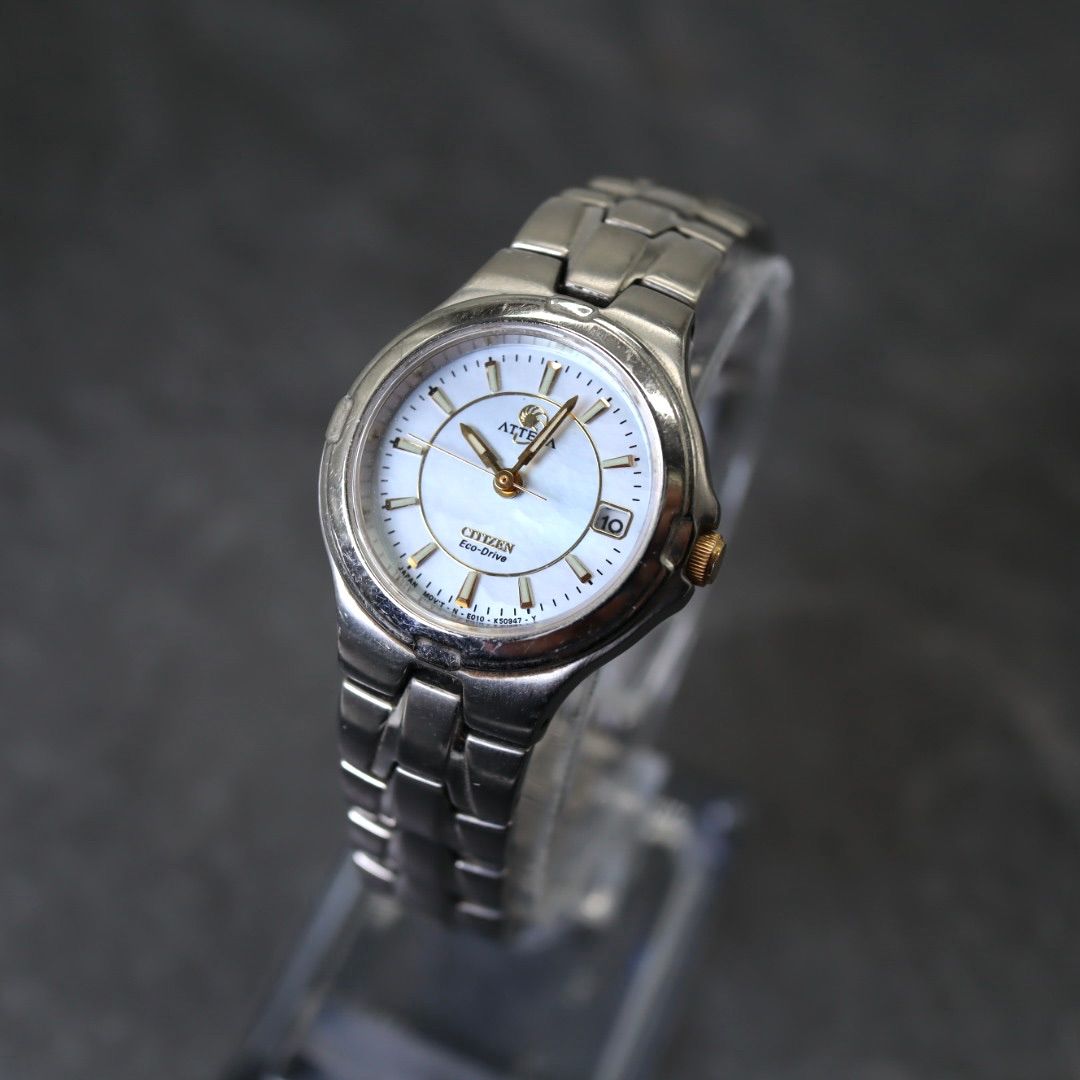 CITIZEN シチズン 腕時計 アテッサ ATTESA ソーラー エコ ドライブ レディース シルバー 銀 スーパーチタニウム