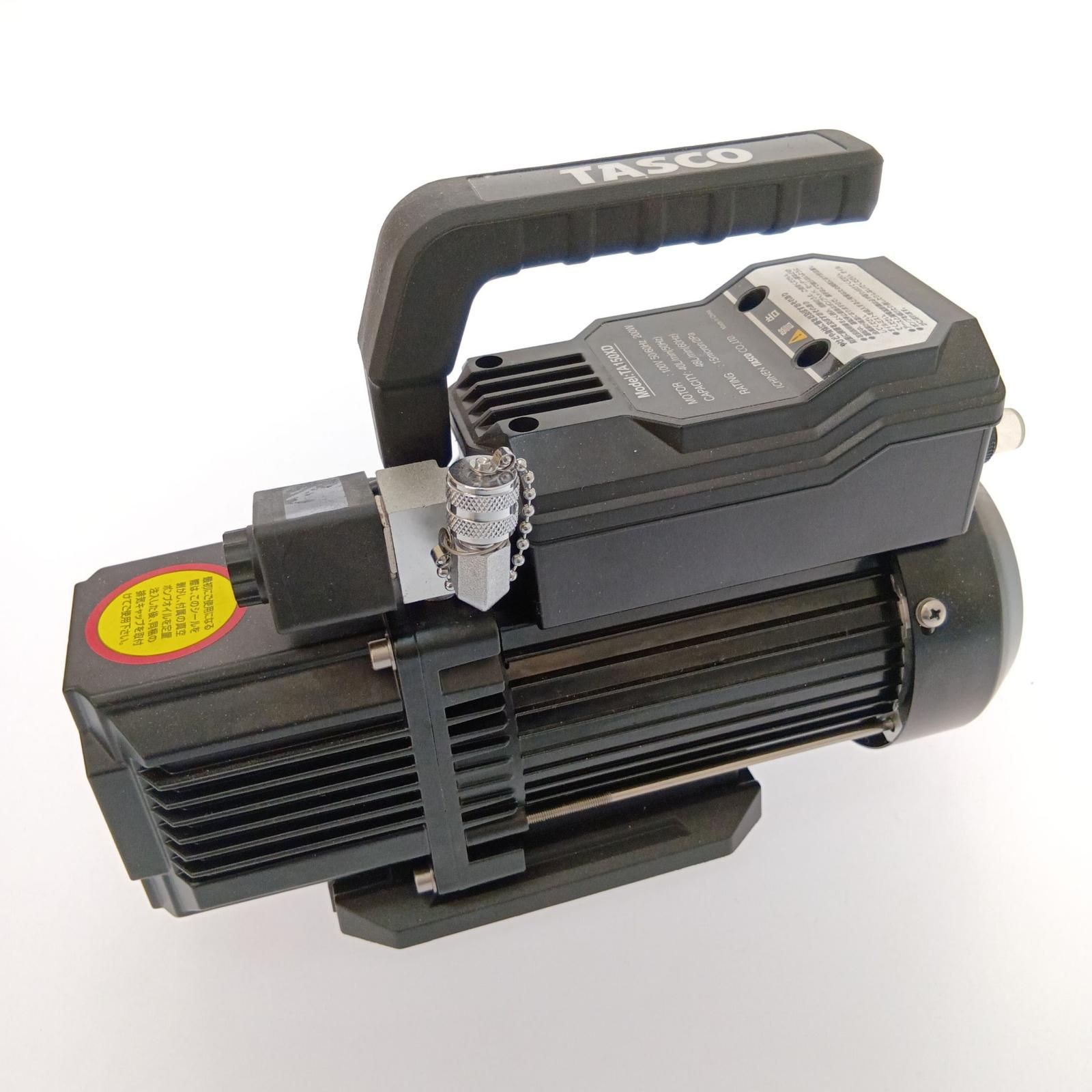 □□イチネンTASCO オイル逆流防止機能付高性能ツーステージ真空ポンプ TA 150 XD