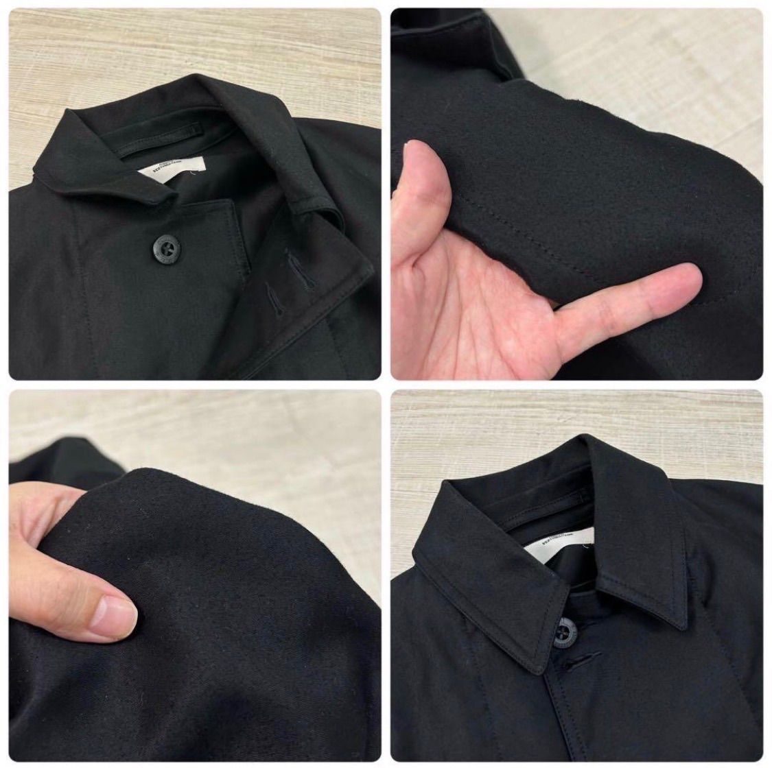 21aw 2020 OUTIL ウティ MANTEAU MIERY ブラック モールスキン コート