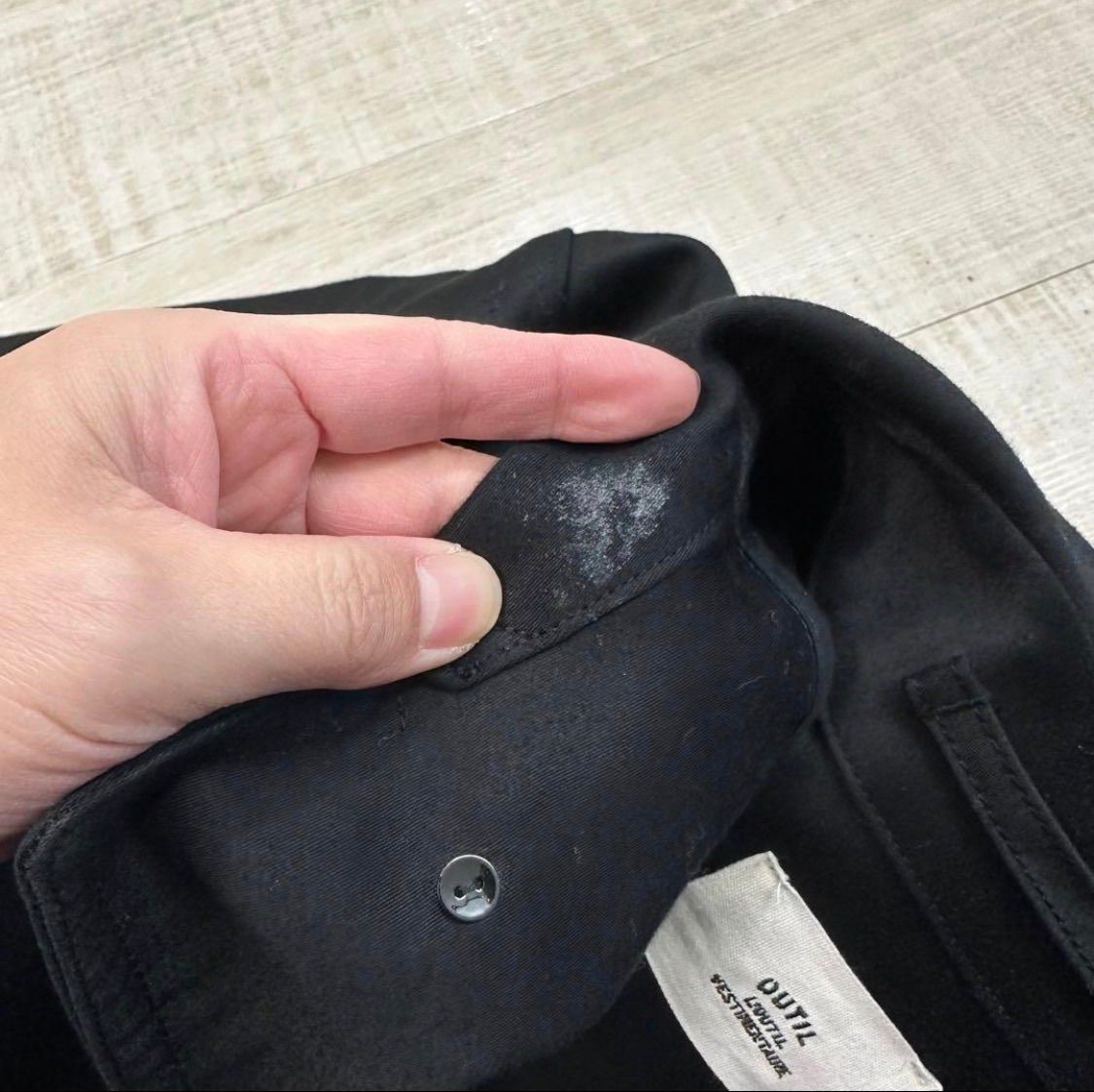 21aw 2020 OUTIL ウティ MANTEAU MIERY ブラック モールスキン コート
