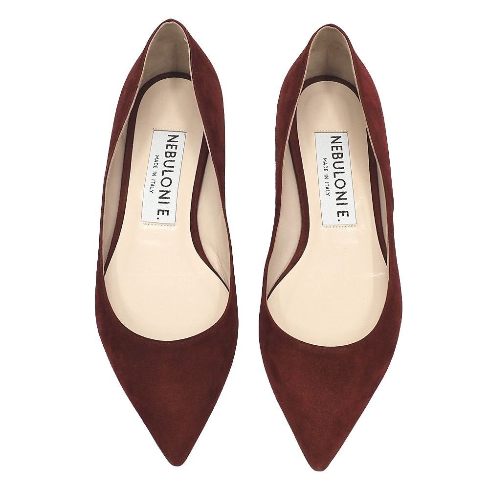 未使用品 NEBULONI E. スエードレザー フラットパンプス 【サイズ：36