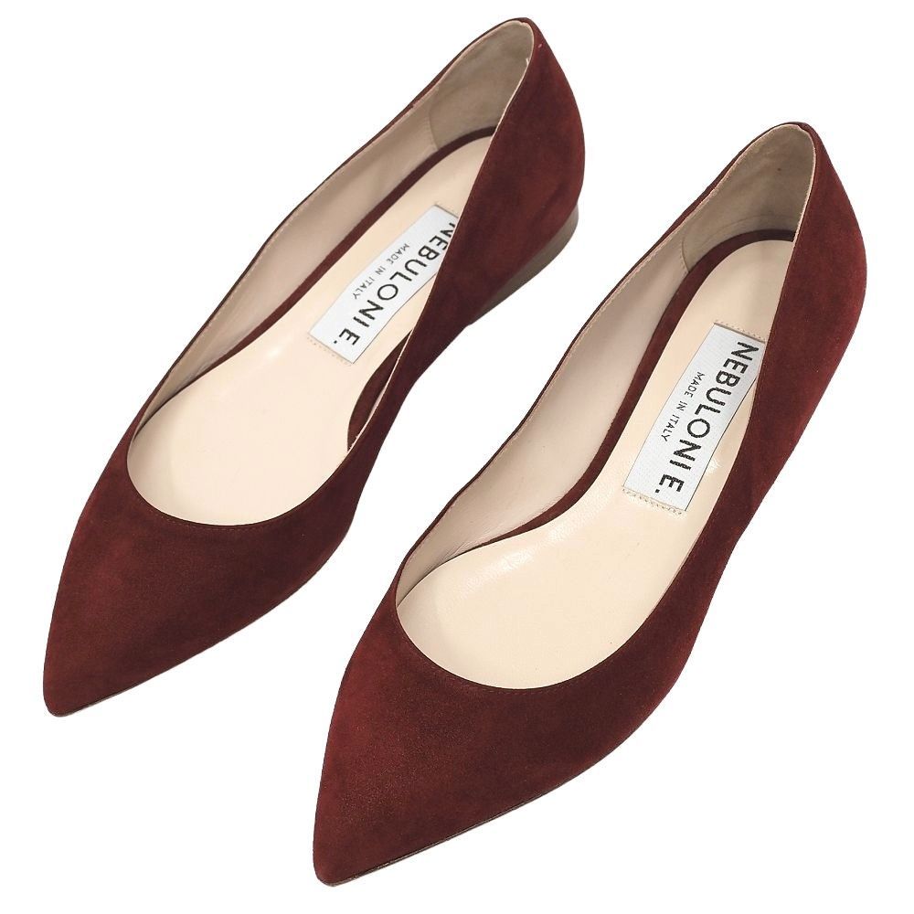 未使用品 NEBULONI E. スエードレザー フラットパンプス 【サイズ：36