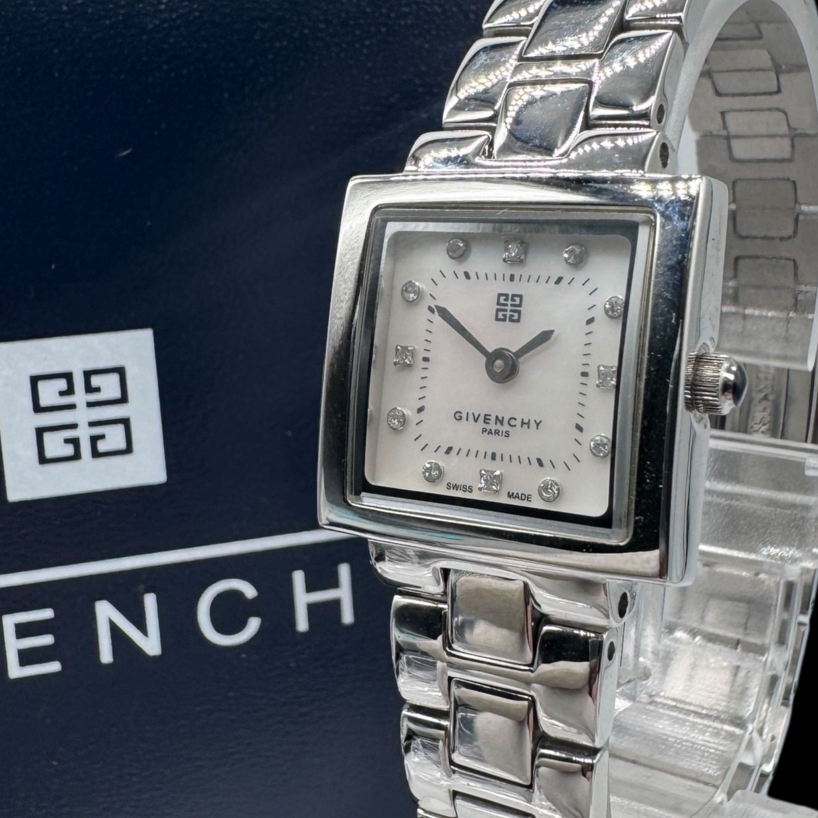 【稼働/新品電池/純正ベルト】GIVENCHY ジバンシー クォーツ 腕時計 GIVENCHY - 【稼働/新品電池/純正ベルト】GIVENCHY ジバンシー