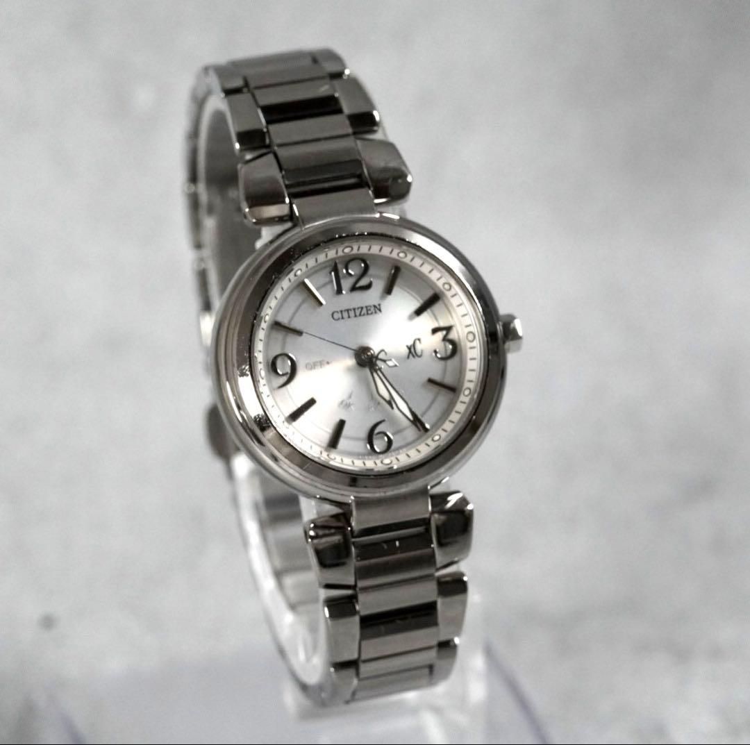 CITIZEN シチズン クロスシー Xc ラウンド レディース ladies wacth シルバー 腕時計 ソーラー solar 稼働品