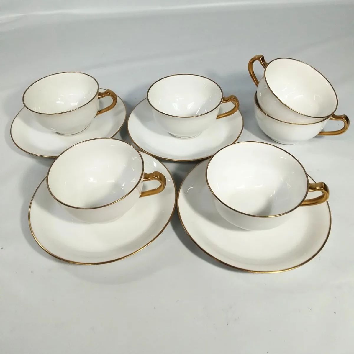 大倉陶園 ゴールドライン カップ＆ソーサー 4客セット ️ カップのみ 計6点セット NO 01094