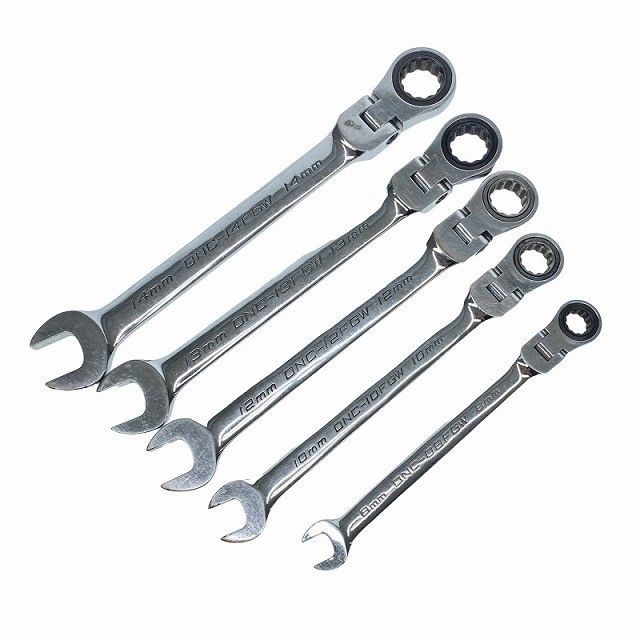 品 DEEN ディーン 首振りラチェットメガネレンチ DNC-14 FGW 13 12 10 8 ソケット DNB 3 L-17 14 工具セット120037